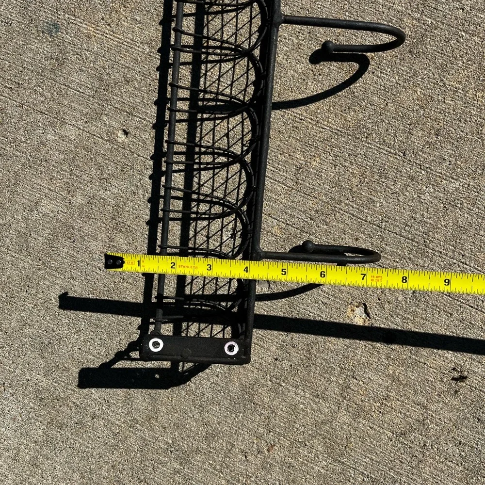 Basket shelf w/ hooks